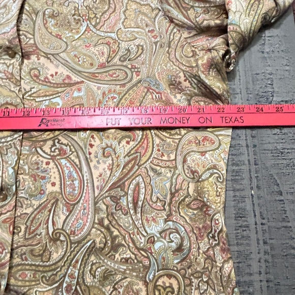 Anna And Frank Multicolor Paisley Women's Silk Button Down Shirt - Picture 6 of 8